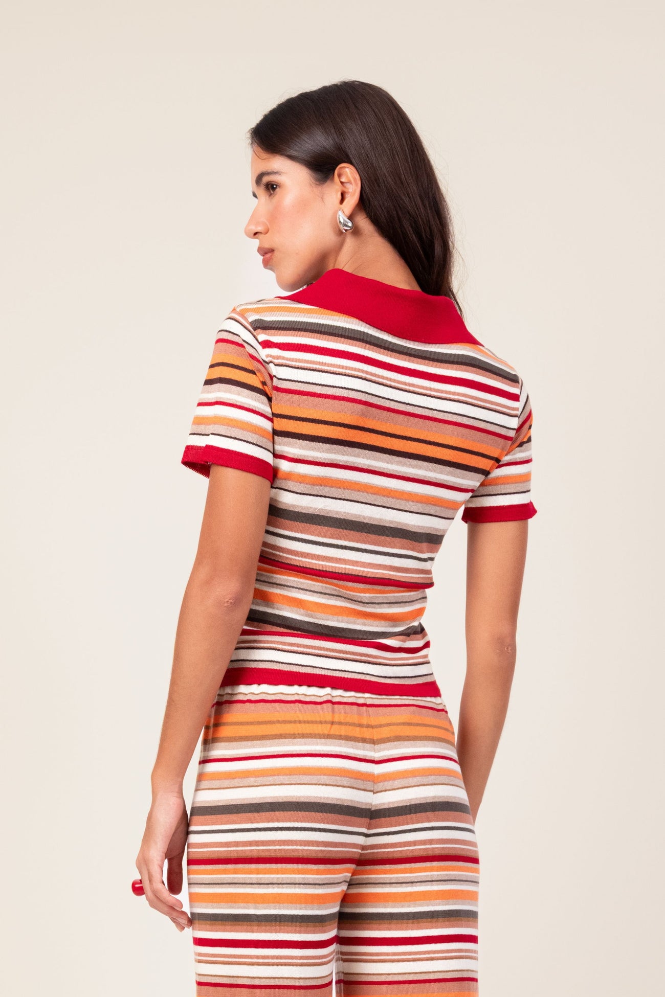 Camisa Listras Tricot Caena