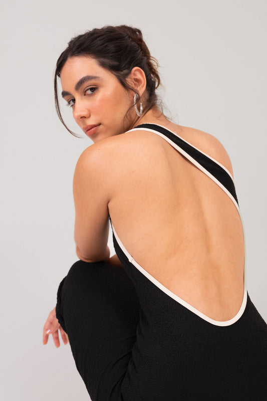 Vestido Isadora Viés Preto