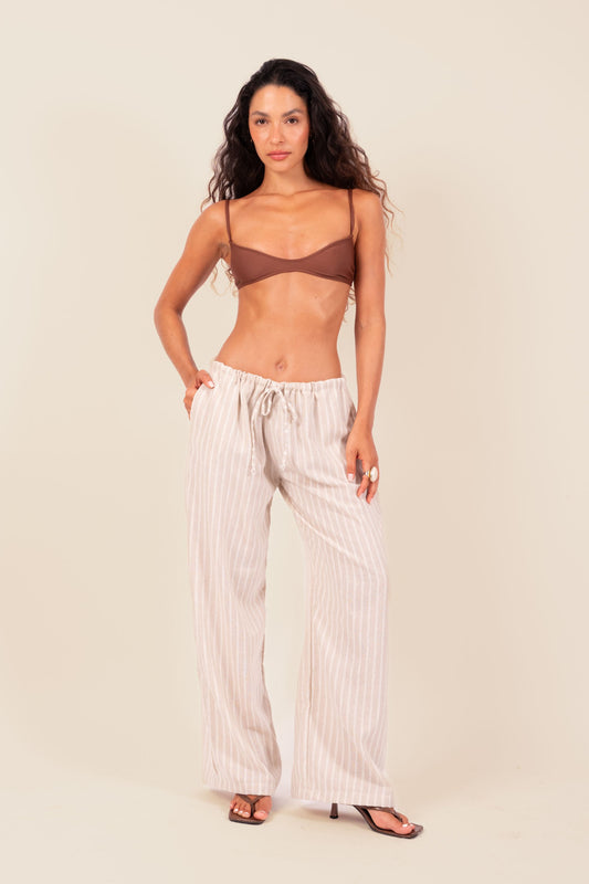 Calça Cadarço Listras