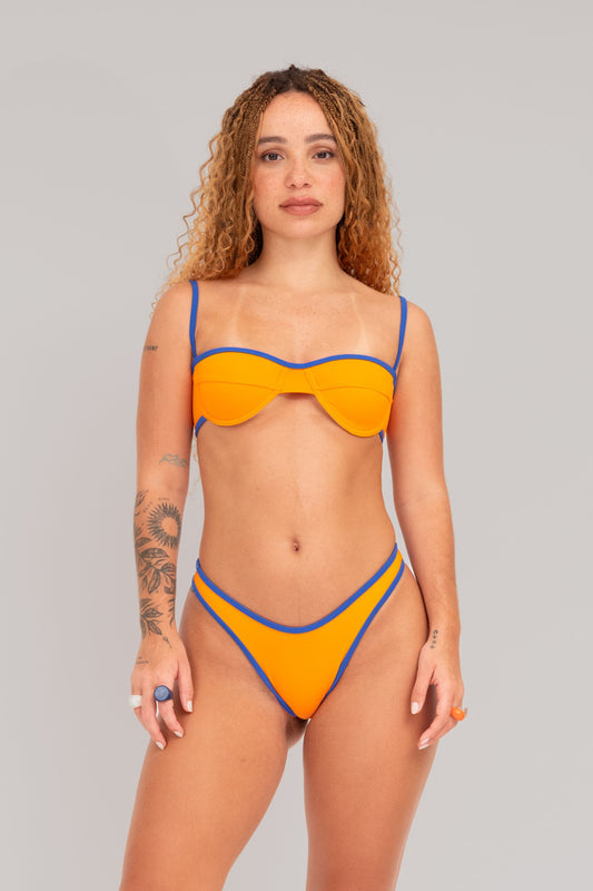 Biquíni Jami Viés Laranja
