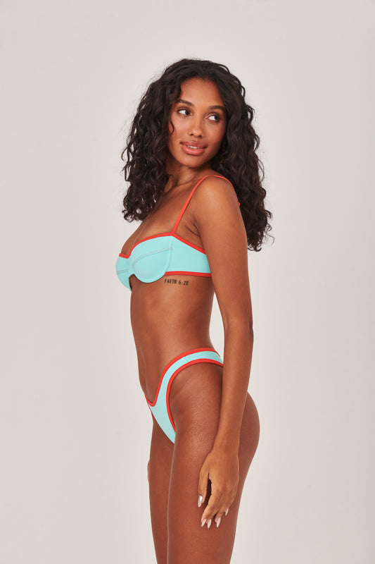 Calcinha Asa Delta Viés Azul