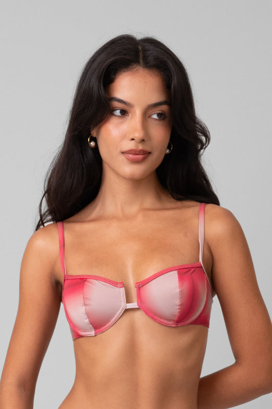 Top Aro Xadrez Pink