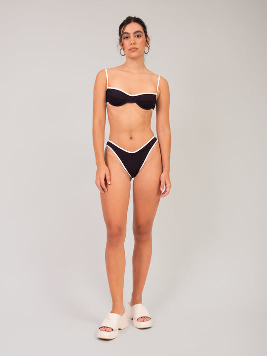 Calcinha Jami Viés Preto