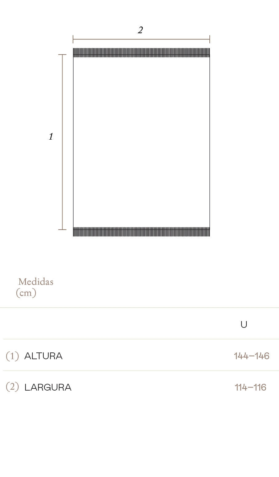 Tabela de Medidas