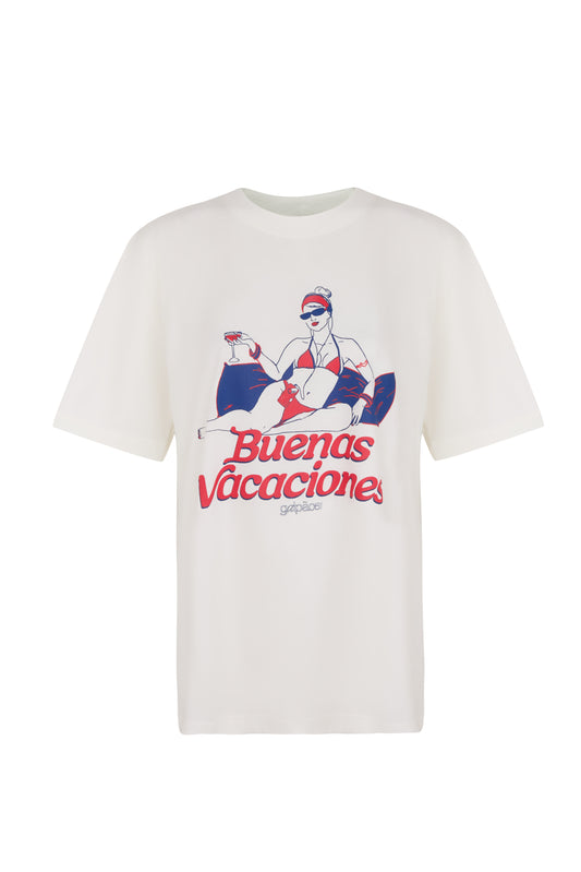 T-shirt Over Buenas Vacaciones