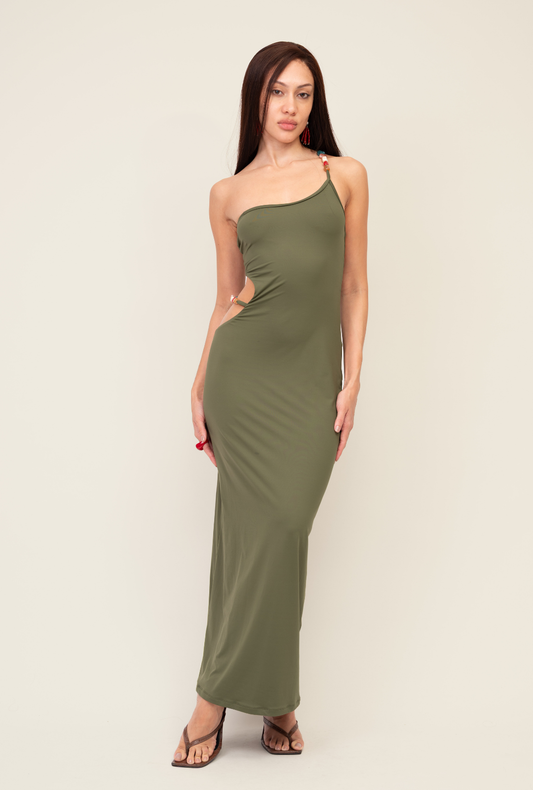 Vestido Ombro Pedraria