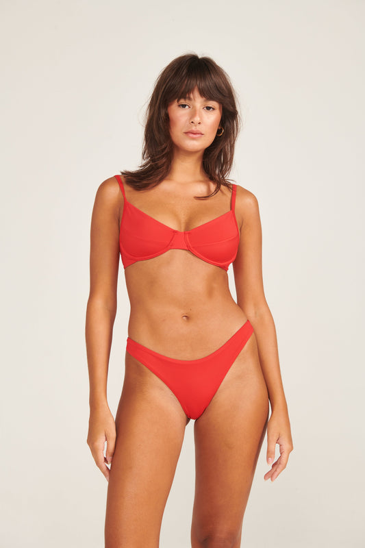 Biquíni Meia Taça Vermelho