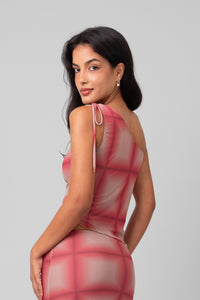 Blusa Mila Xadrez Pink