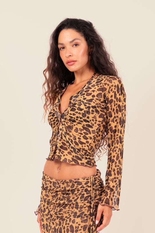 Blusa Penélope Onça