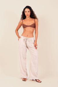 Calça Cadarço Listras