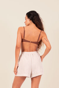 Short Cadarço Listras