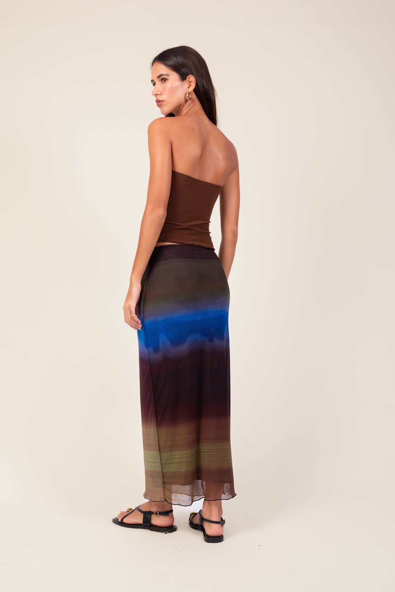 Top Tqc Tule Marrom
