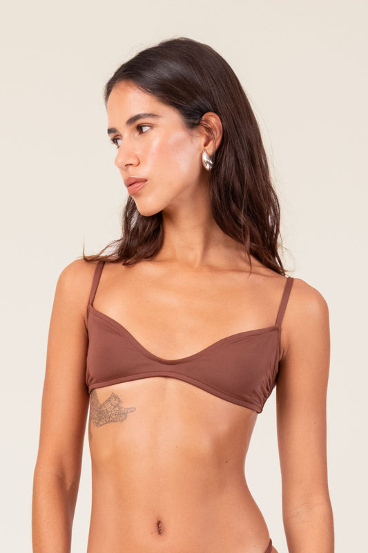 Biquíni Ondas Marrom
