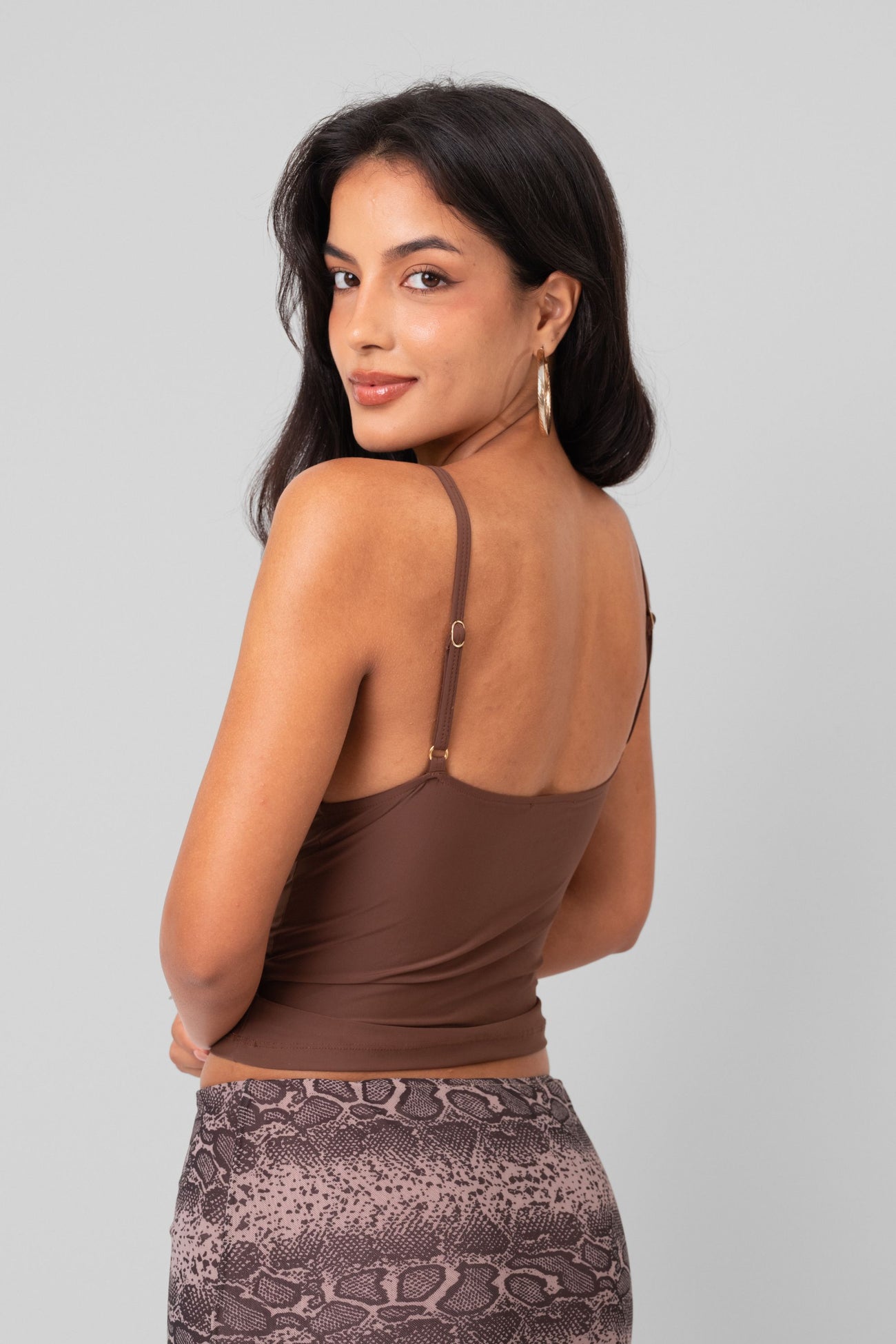 Blusa Decote Café