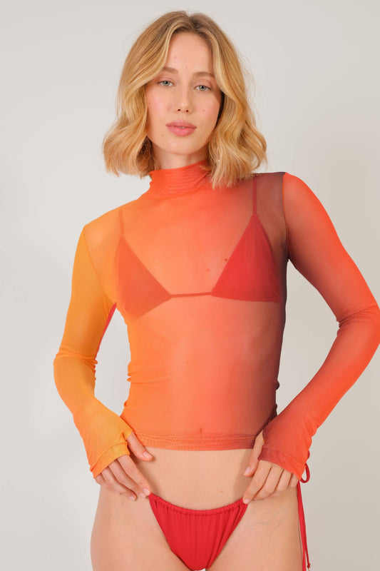 Blusa Gola Tule Solar 2000