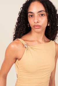 Vestido Estrela Ocre