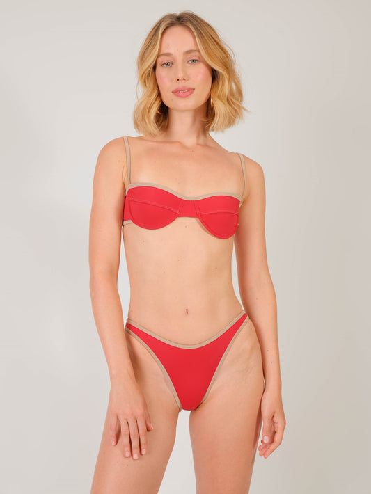 Top Jami Viés Vermelho