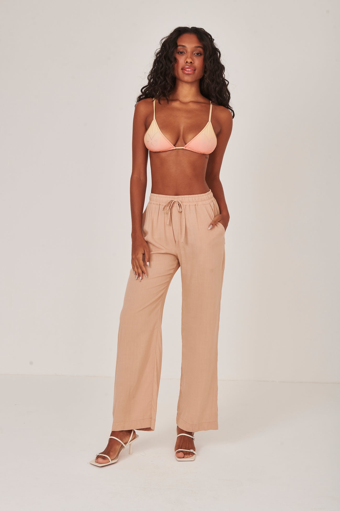 Calça Marrom Borboleta