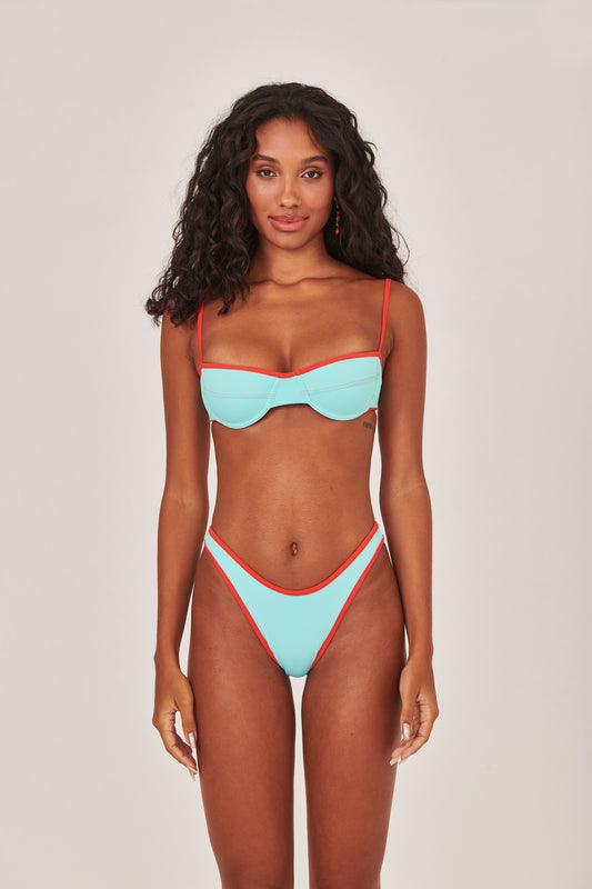 Calcinha Asa Delta Viés Azul