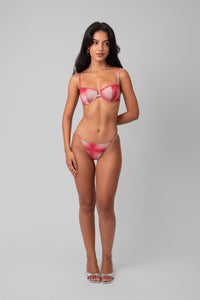 Biquíni Aro Xadrez Pink