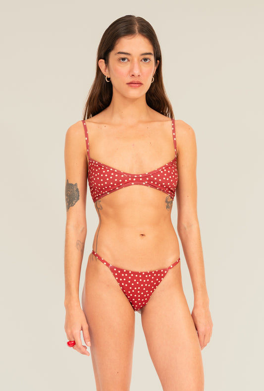 Calcinha Cindy Poá Vermelho