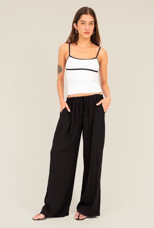 Calça Cadarço Preta