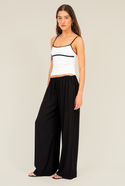 Calça Cadarço Preta