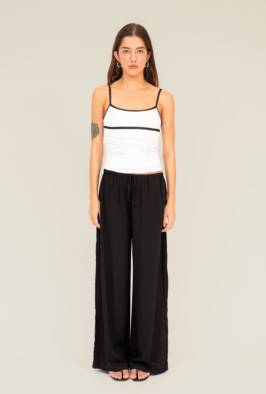 Calça Cadarço Preta