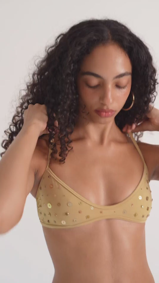 Biquíni Ondas Ayla Ocre