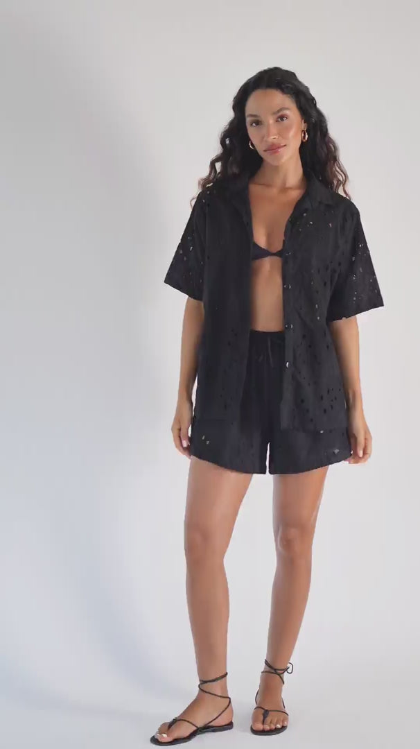 Camisa Nina Preto