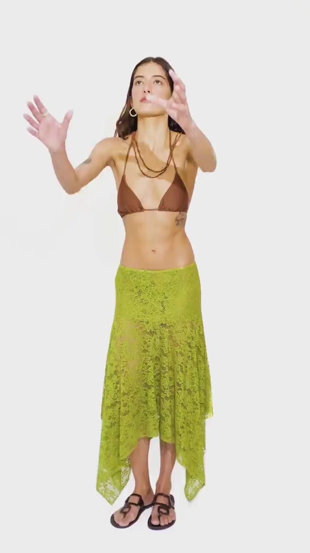 Blusa Botão Renda Moss