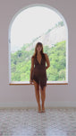 Stories de Vestido Jade Poá Marrom