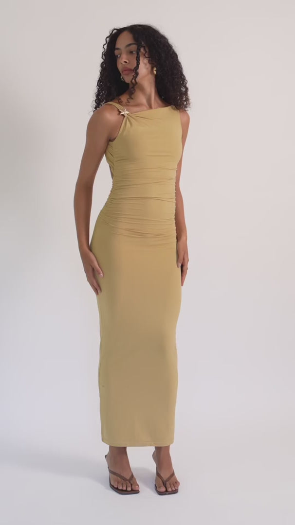Vestido Estrela Ocre