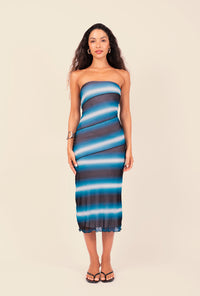 Vestido Tule Celeste