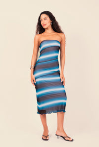 Vestido Tule Celeste