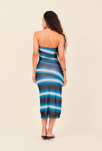 Vestido Tule Celeste