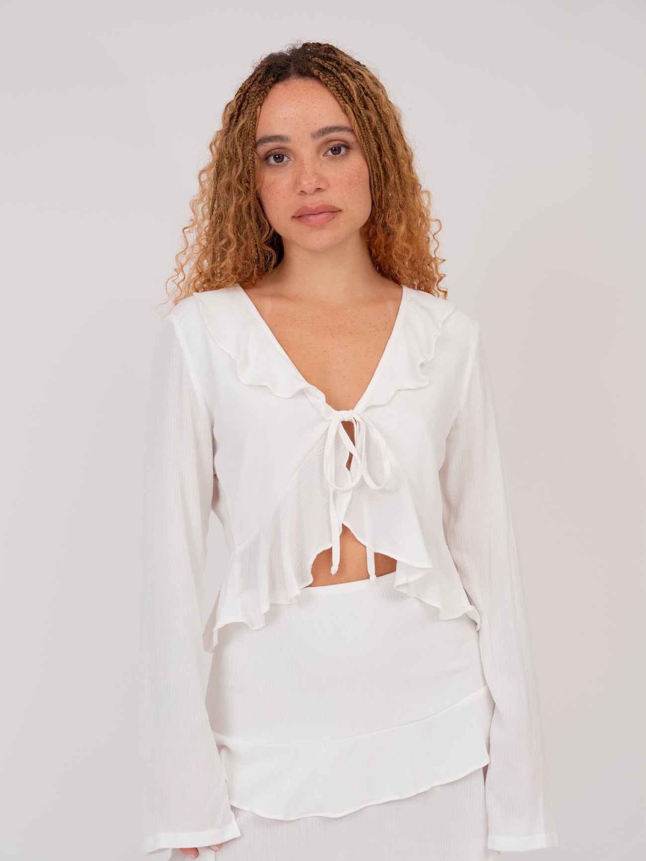 Blusa Babado Branca