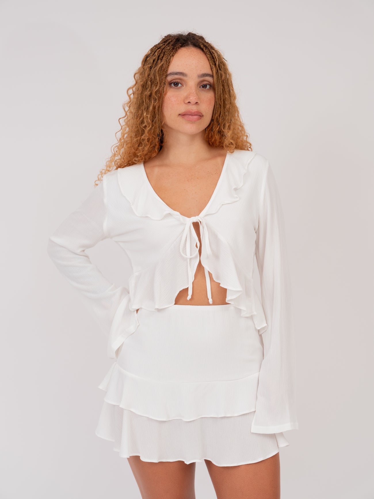 Blusa Babado Branca